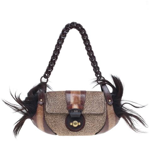 fendi pony hair shoulder bag|fendi shoulder bags for women.